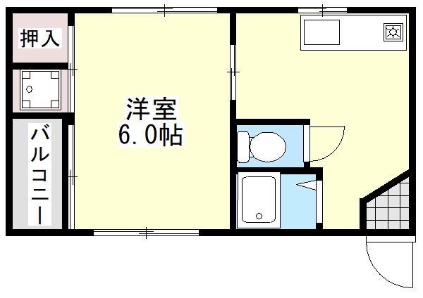 池田ビル(1K/3階)の間取り写真