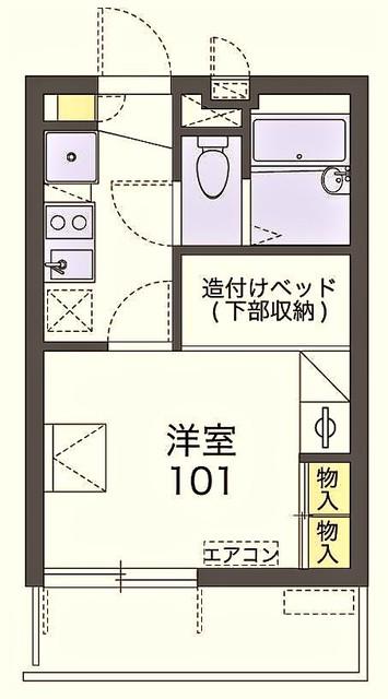 レオパレスステラII(1K/1階)の間取り写真