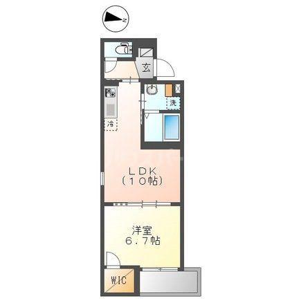 梅田3丁目マンション工事(1LDK/3階)の間取り写真