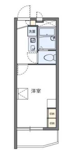 レオパレスアルテ駒沢大学(1K/3階)の間取り写真