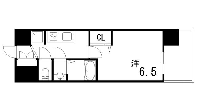 ARTIZA王子公園D.C(1K/3階)の間取り写真