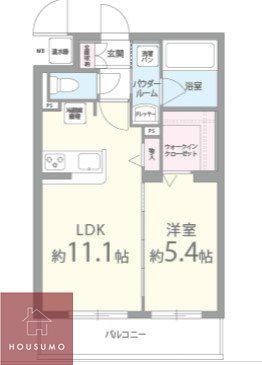 ベルクレール豊中(1LDK/1階)の間取り写真