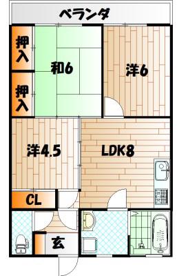 アルテハイム大手町(3LDK/7階)の間取り写真