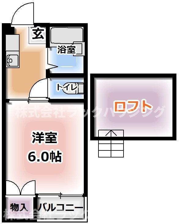 ニューシビックハイム(1K/5階)の間取り写真