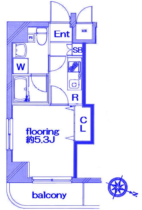 THE PREMIUM SUITE YOKOHAMA(1K/9階)の間取り写真