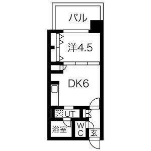 S-RESIDENCE円山表参道(1LDK/7階)の間取り写真