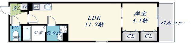 BADGETOMOIESTⅠ(1LDK/1階)の間取り写真