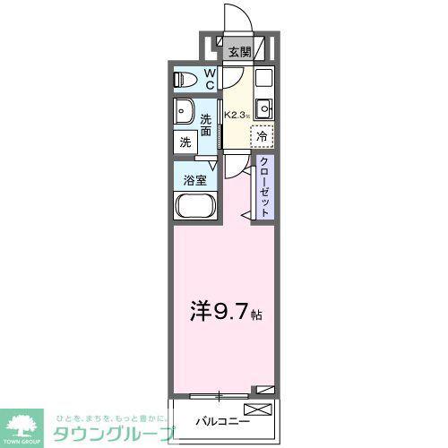 エルピーノ(1K/3階)の間取り写真