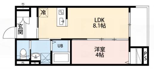 ROBOT HOME 新所沢(1LDK/1階)の間取り写真