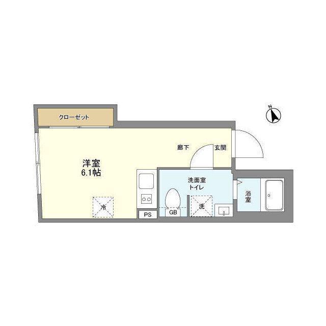 SPHERE YOYOGIUEHARA HILLTOP(ワンルーム/3階)の間取り写真