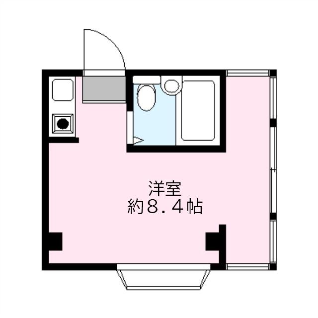 メゾンドみずほ(ワンルーム/3階)の間取り写真