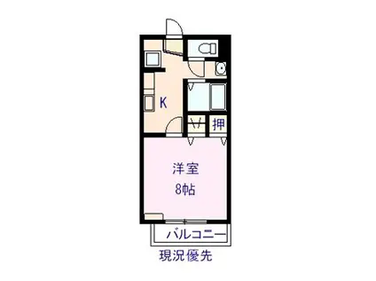 サープラスマロニエ(1K/2階)の間取り写真