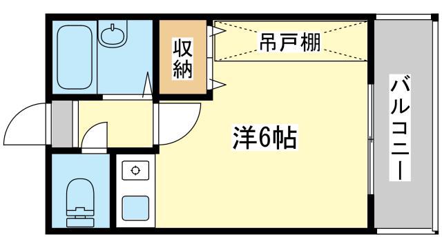 Mハイツ(1K/2階)の間取り写真