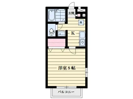 MSKシタムラ(1K/1階)の間取り写真