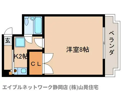 T TOWN コスギ(1K/2階)の間取り写真