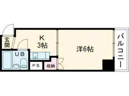 FORウエスト宇品(ワンルーム/5階)の間取り写真