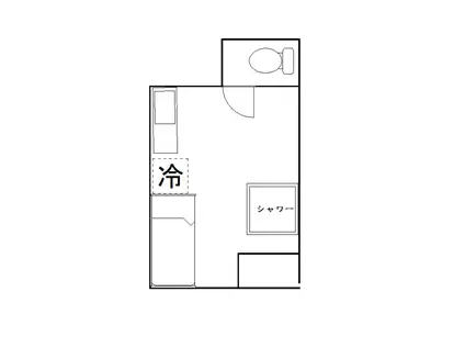 岡孝アパート(ワンルーム/1階)の間取り写真