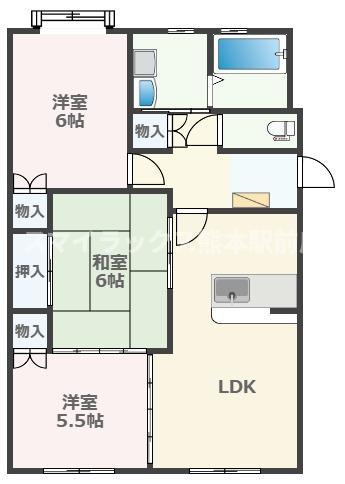 タイトヴィレッジ(3LDK/3階)の間取り写真