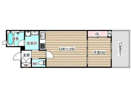 吉野2丁目テナントビル(1LDK/3階)の間取り写真