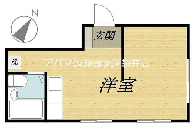 ビアメゾン藤2(ワンルーム/1階)の間取り写真