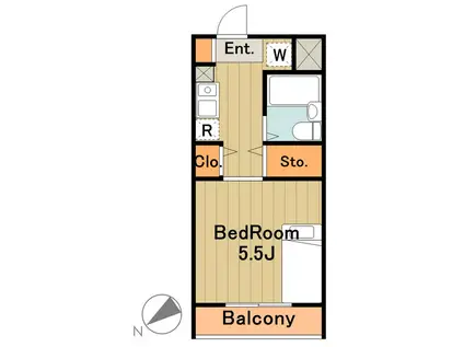 ラフィーネ学生マンション(1K/3階)の間取り写真