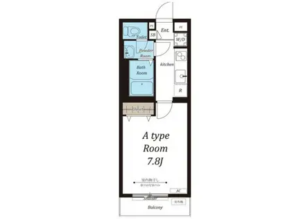 リブリ・リヴェール浦和B(1K/2階)の間取り写真