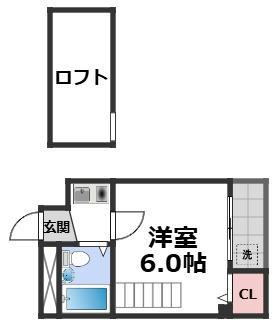 アーバンコートダイドー(1K/3階)の間取り写真