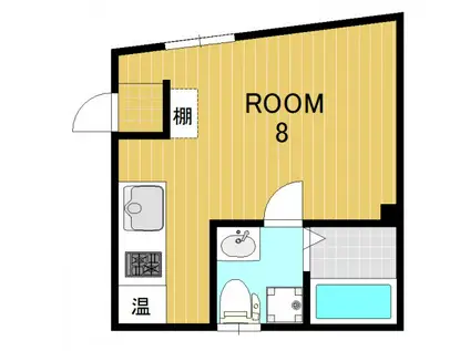 ザ・レジデンス武蔵小杉(ワンルーム/3階)の間取り写真