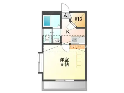 アクセス中原(1K/1階)の間取り写真