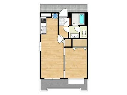 プリメーラ楠(1LDK/5階)の間取り写真