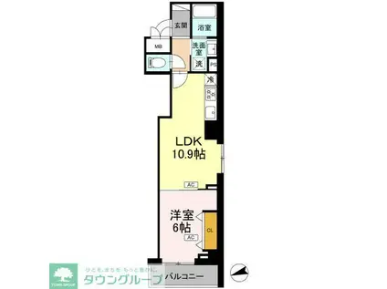 ロイジェント南池袋(1LDK/3階)の間取り写真