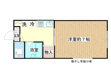 STADIO NAGASE(1K/1階)の間取り写真