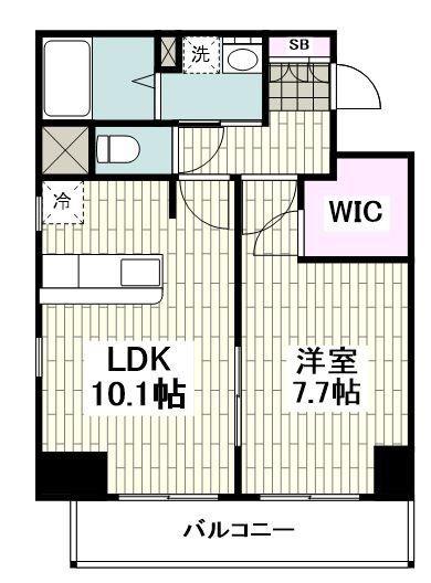 プレジール洋光台(1LDK/3階)の間取り写真