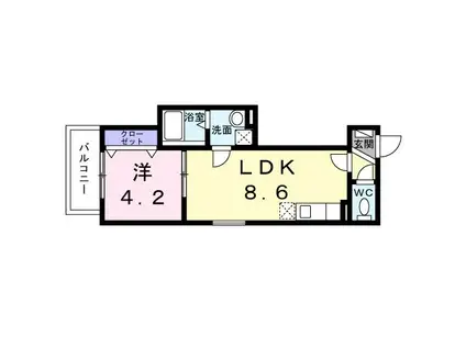グラン ロイヤル(1LDK/3階)の間取り写真