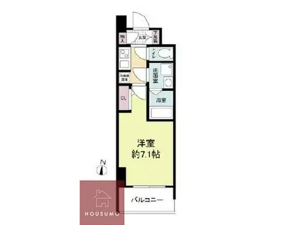 オーキッドレジデンス新大阪(1K/2階)の間取り写真