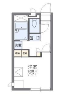 レオパレスオーキッドII(1K/1階)の間取り写真