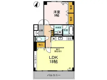 グレイスフル近江 A/B/C(1LDK/2階)の間取り写真