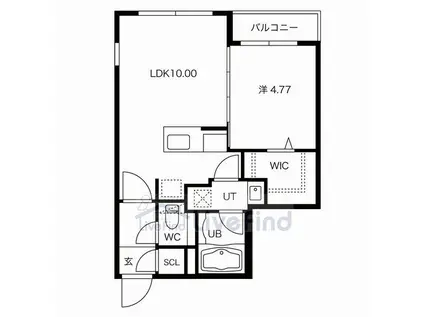オリゾンテ(1LDK/3階)の間取り写真