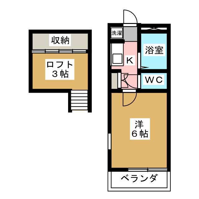 エスタディオ・セレシュ(1K/1階)の間取り写真