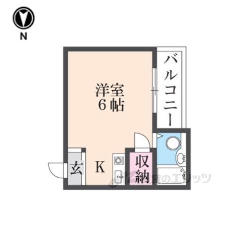 KAISEI HIRAKATA(ワンルーム/4階)の間取り写真