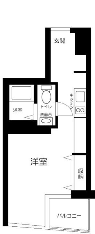 TRIAS129(ワンルーム/4階)の間取り写真