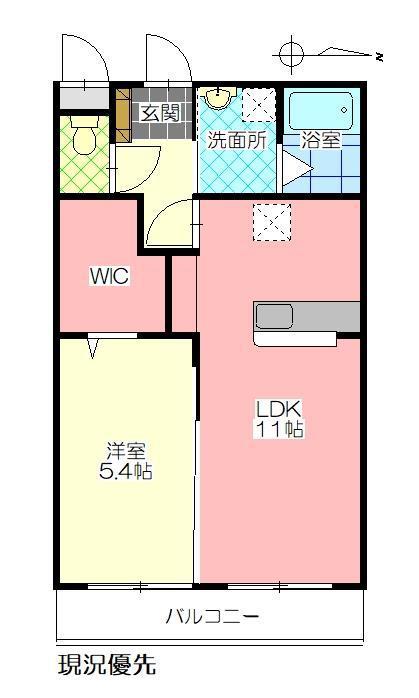 HALELEA照波園(1LDK/3階)の間取り写真
