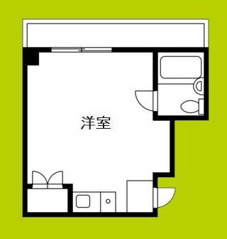 グロー美章園(ワンルーム/2階)の間取り写真