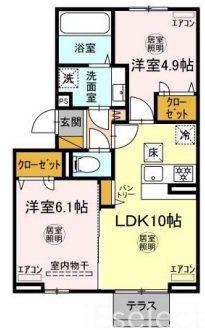 パストラル(2LDK/1階)の間取り写真