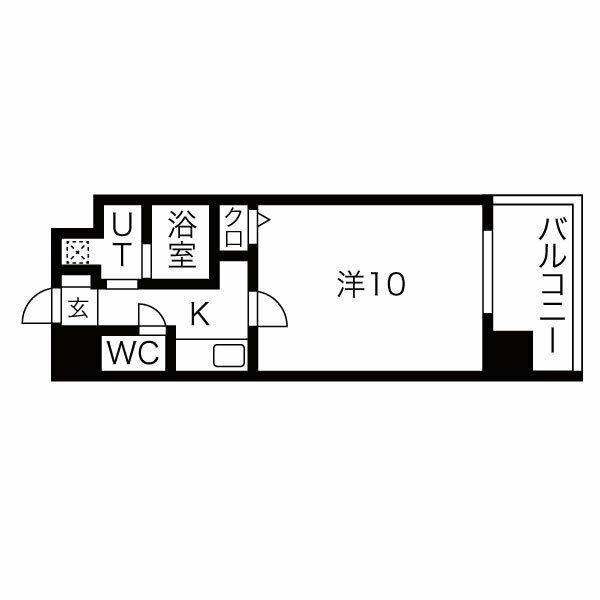 NEO JAPANESQUE出来町(1K/5階)の間取り写真