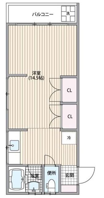 和宗奥沢ハイツ(1DK/2階)の間取り写真