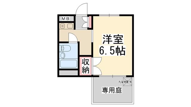 メゾン木村(1K/1階)の間取り写真