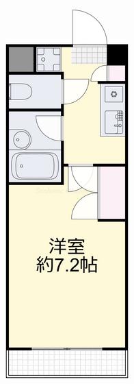 リアライズ門田屋敷(1K/4階)の間取り写真