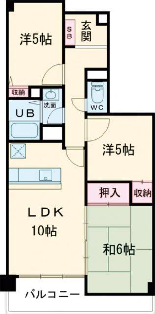 DO 鶴見(3LDK/9階)の間取り写真