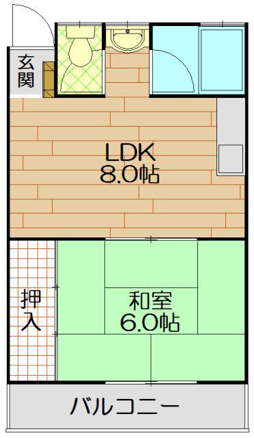グラッツオハイツ(1LDK/1階)の間取り写真